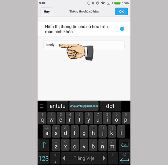 Thay đổi nội dung